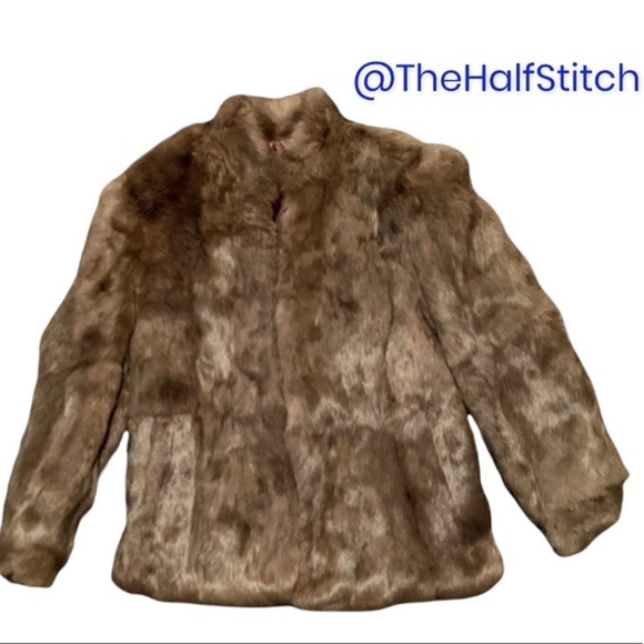 ***VINTAGE*** 100% Real Rabbit Fur Coat - Picture 1 of 4
